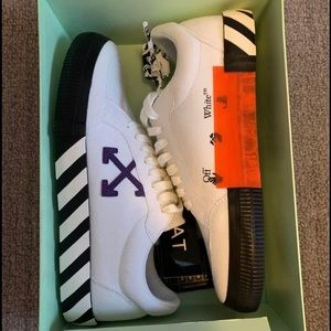 Off white vulc low white/purple shoes size 12